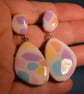 Pebble Drops – Terrazzo Dangle Earrings - Image 2
