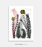 Meadow 1 Illustrated Art Print - Image 1