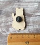 Ginger Cat Wooden Pin Brooch - Image 5
