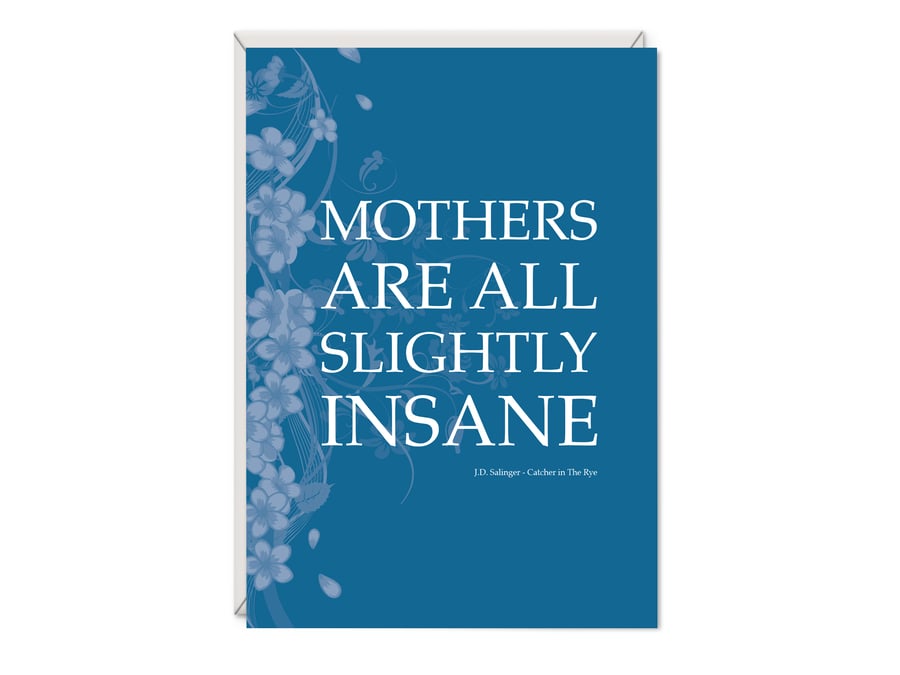 Catcher in the Rye Greetings Card - J D Salinger - Birthday Card for Mum