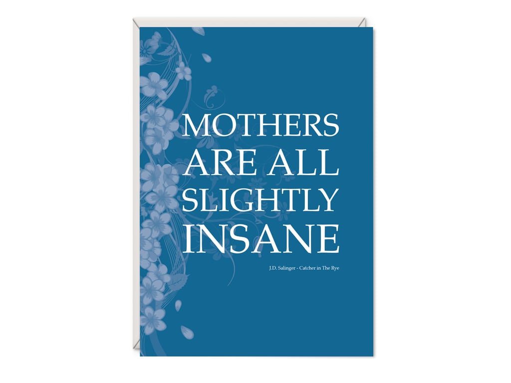 Catcher in the Rye Greetings Card - J D Salinger - Birthday Card for Mum