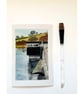 Siblyback Dam near Liskeard Cornwall Original Watercolour Painting Mounted - Image 2