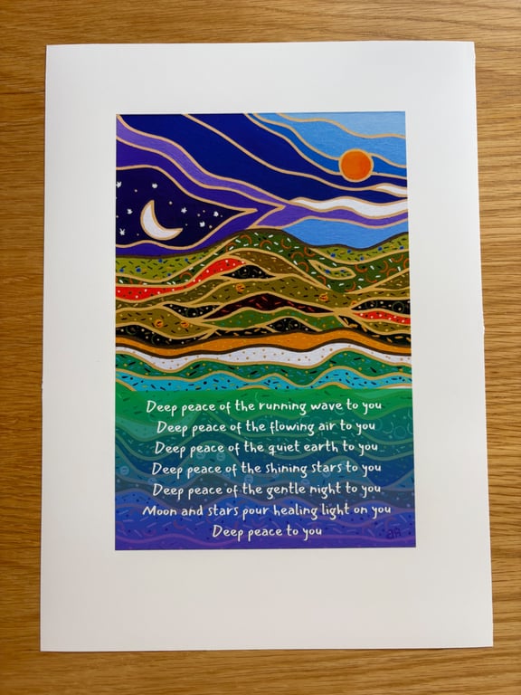 DEEP PEACE BLESSING ORIGINAL GICLEE PRINT