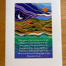 DEEP PEACE BLESSING ORIGINAL GICLEE PRINT