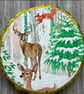 Christmas Wooden Disc Drinks Coaster
