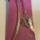 Metal carved hook bookmark