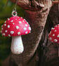 Fly Agaric Red Mushroom Earrings - Image 6