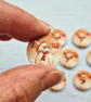 10 x Snowman Printed Wooden Buttons 20mm - Image 2