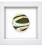 Framed fused glass rondel - A