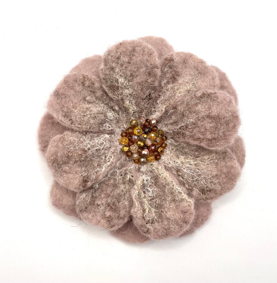 Flower Pin Flowers Brooch Handcrafted Jewelry Contemporary Handmade Jewellery Be