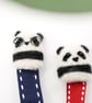 Woolly Panda Bear Bookmark - Needle Felt Felted Handmade Wool Book Accessory - Image 6