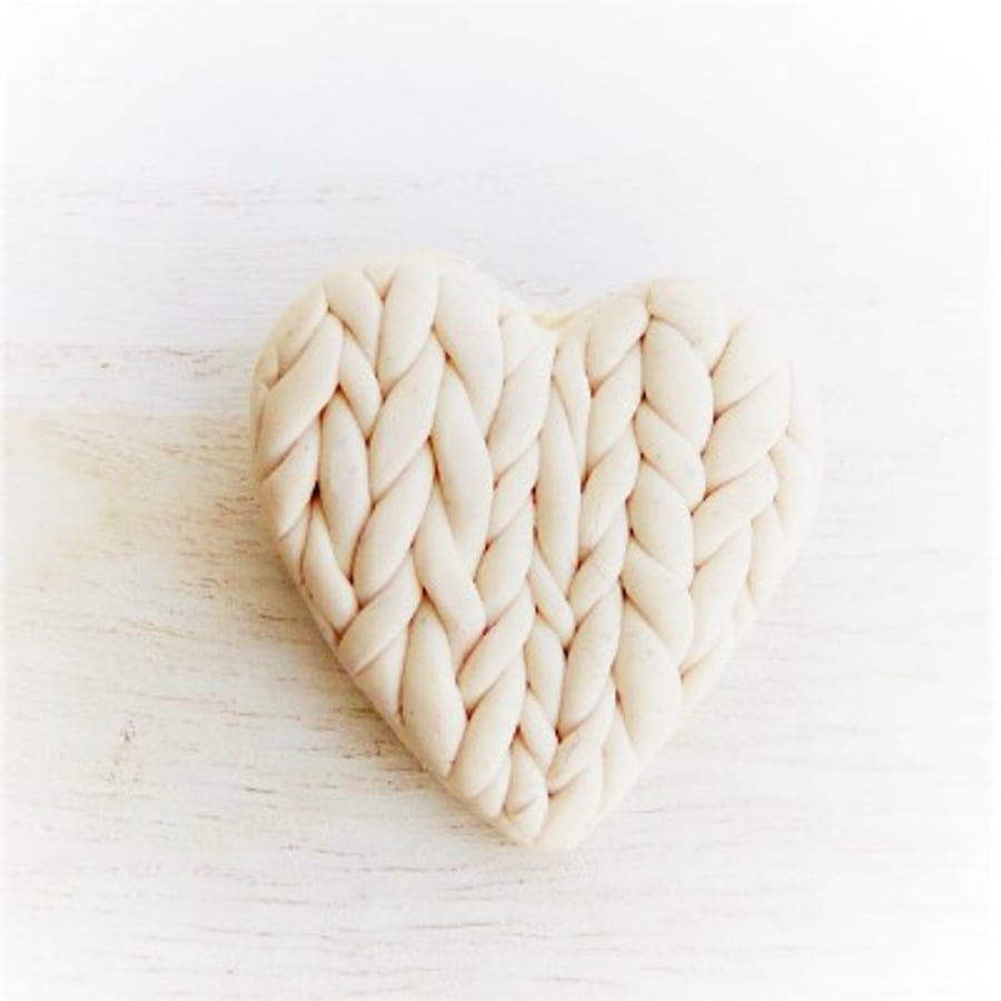 Sweater Days  Brooch Cream Colour