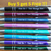 Personalised Pen High Quality BUY 5 GET 5 FREE Custom Message Gift Present