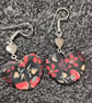 Winter floral silverheart earrings - Image 2