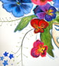 Bowl of Pansies,  print from original artwork. A3, A4 available.  - Image 3