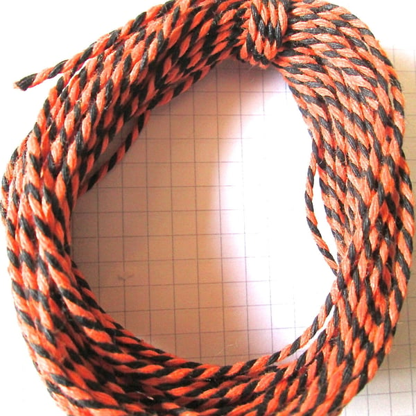 10mts of Cotton bakers twine Orange and Black Hallowe'en