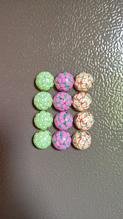 Handmade Resin Fruit Fridge Magnet Set: Summer Kitchen Decor Gift