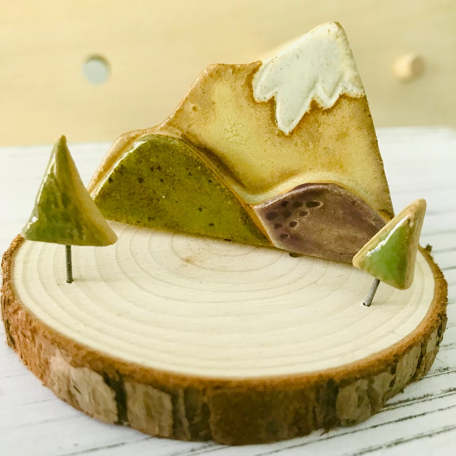 Mini mountain landscape