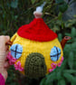 Knitted tea cosy - Fairy cottage design  to fit a one two cup teapot - Image 3