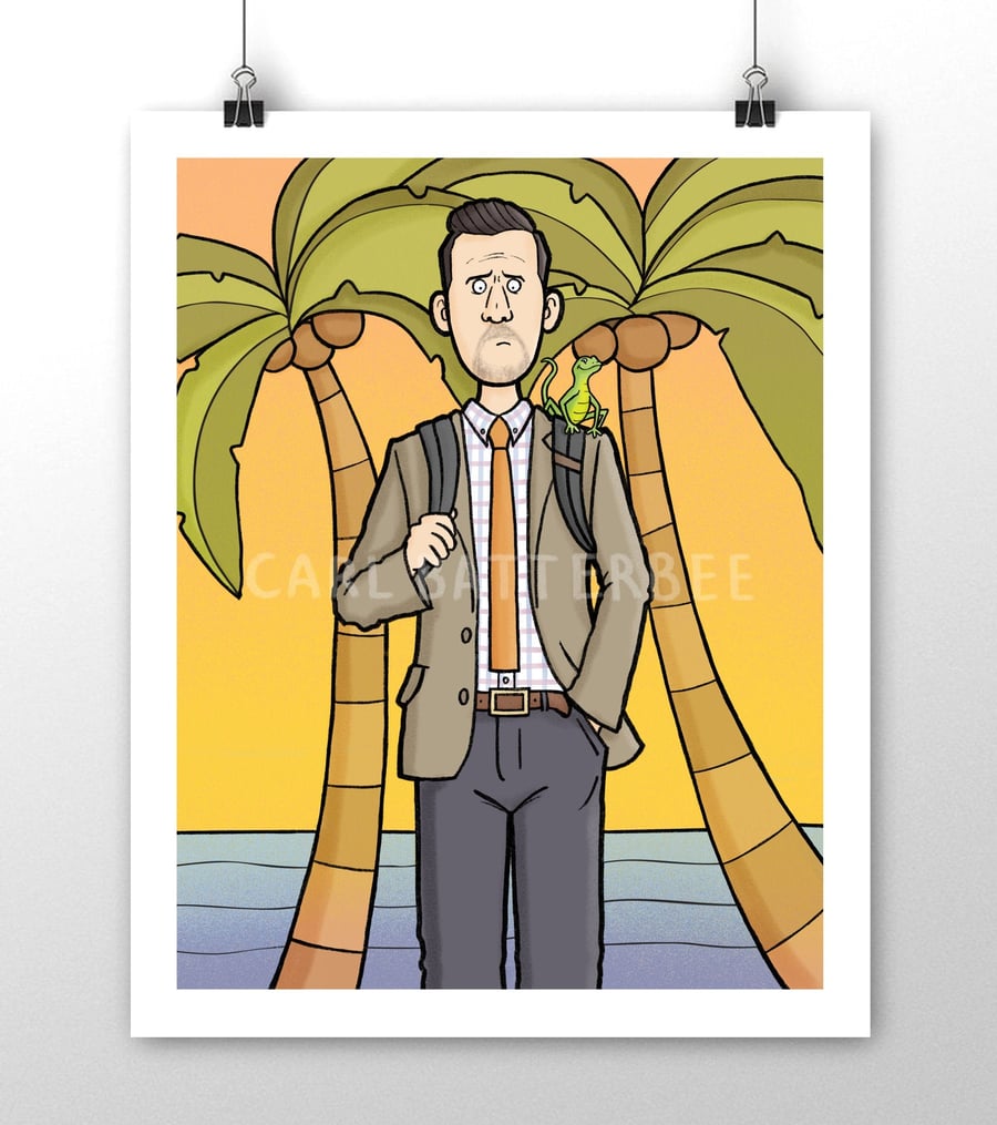Neville Parker - Death in Paradise - Illustration Art Print