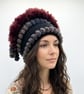 Tribal Style Festival Shaman Beanie Hat.  Hand Crochet.  Vegan Friendly.