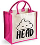 Sht Head ( poo Head) -  Midi Jute Bag  - Image 3