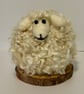 Handmade Needlefelted Wensleydale sheep ornament  - Image 2