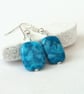 Crazy blue agate earrings - Image 4