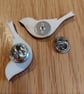 Painted Wooden Bird Brooch, various colours - Image 4
