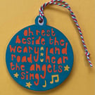 Christmas carol tree decoration 