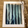 Cyanolumen Feather Print