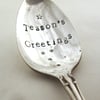 Teasons Greetings Xmas Teaspoon, floral, slight second