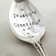 Teasons Greetings Xmas Teaspoon, floral, slight second