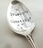 Teasons Greetings Xmas Teaspoon, floral, slight second