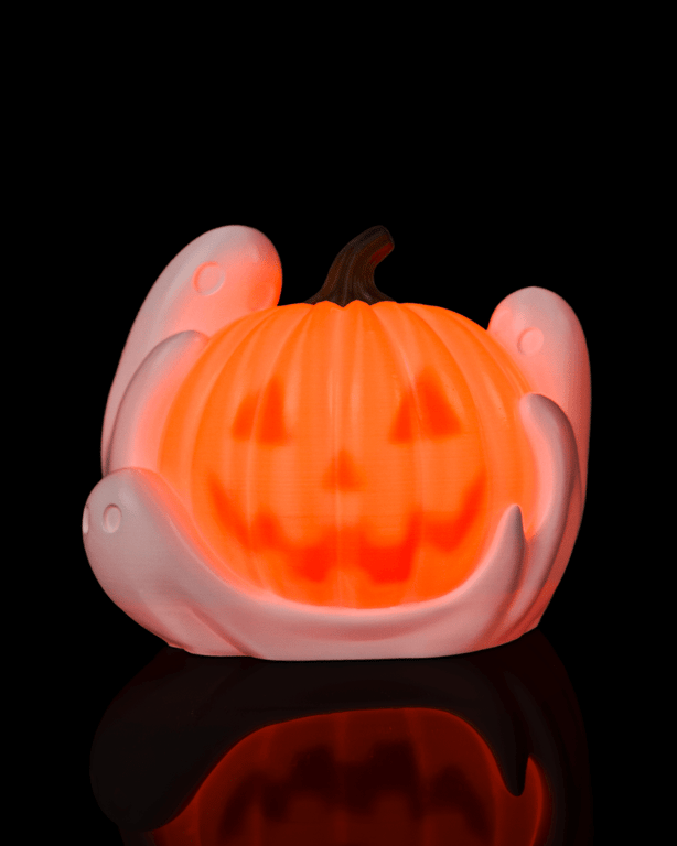 Ghost Pumpkin – 3D Printed Halloween Table Lamp
