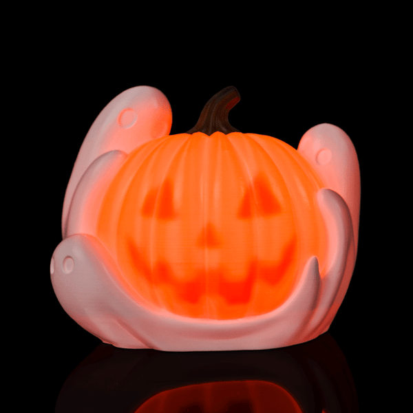 Ghost Pumpkin – 3D Printed Halloween Table Lamp