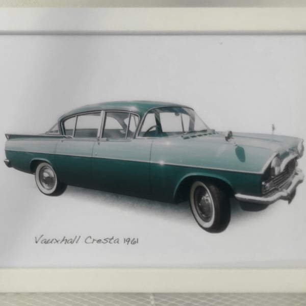 Vauxhall Cresta 1961 - 4x6" or A4 Photo in a Black or White frame