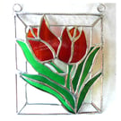 Tulip Stained Glass Picture Flower Suncatcher Spring