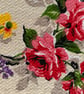 Pencil Case made from Rare 1940s Vintage Barkcloth Fabric, Purple - Image 5
