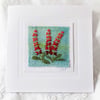 HAND EMBROIDERED HAND-DYED GREETINGS CARD