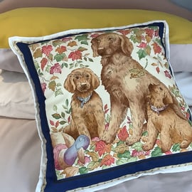 Cushion Square cushion cover featuring cute dog family