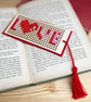Cross Stitch Bookmark Kit - Love - Image 4