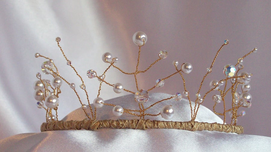 Twisted Swarovski Crystal Tiara