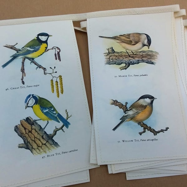 Book bunting - garden birds