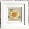 Briar rose dog rose silk textile artwork - Mother’s Day gift