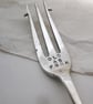 Old as fork fork, hand stamped antique pickle server - Image 1