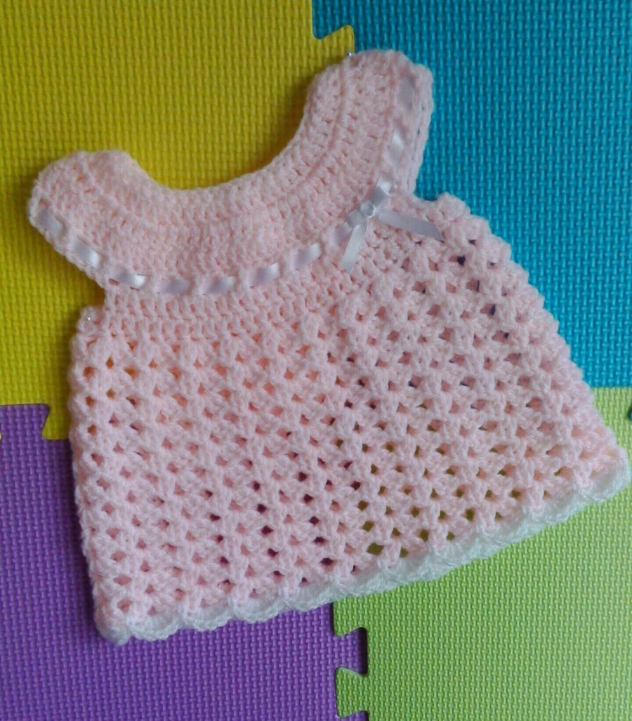 First Size Crochet Baby Dress