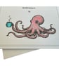 Funny Octopus Birthday Card. Handmade Humorous Birthday Card.  - Image 5