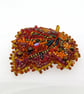 Leaf Brooch Beaded Embroidered Handmade Autumn Pin Statement Jewellery - Image 6