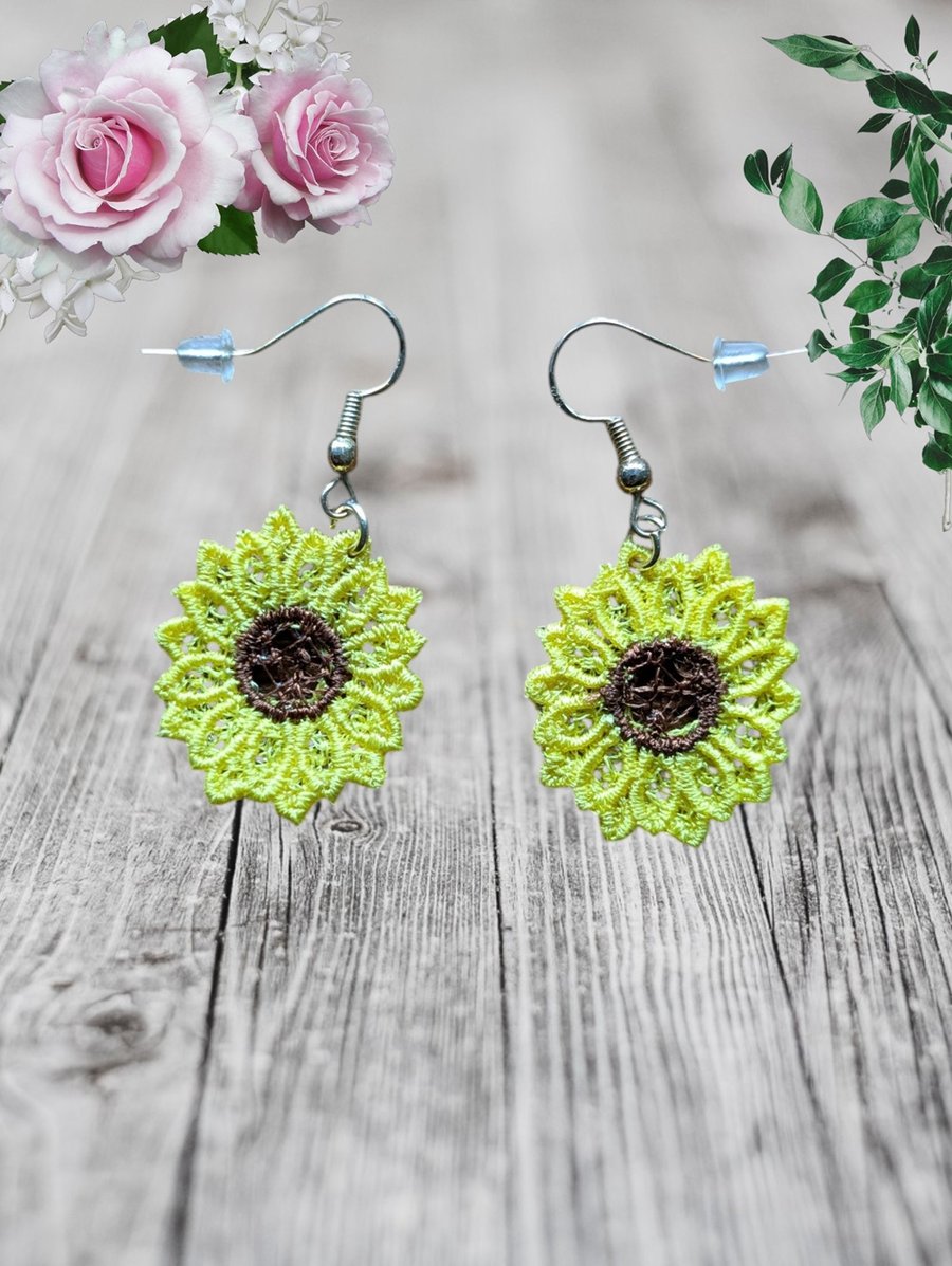 Sunflower Earrings